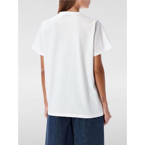 Ganni T-Shirt Woman White - Picture 2 of 4